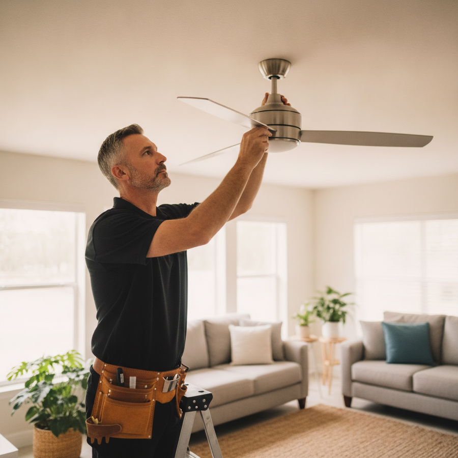 Ceiling Fans & Light Fixtures